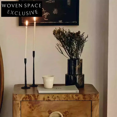 Nordic Luxury Natural Marble Stone Flower Planter Tabletop Vase