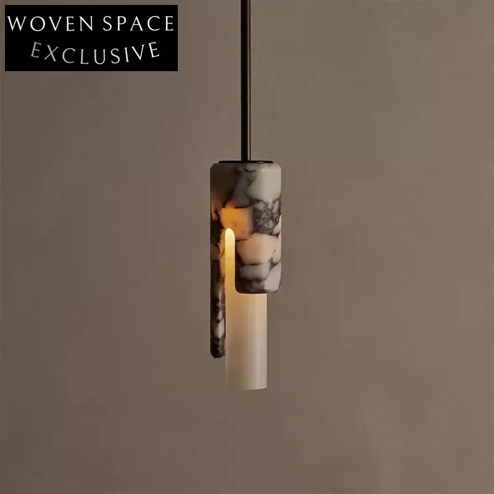 Nordic Luxury Natural Stone LED Pendant Chandelier for Living Dining Room