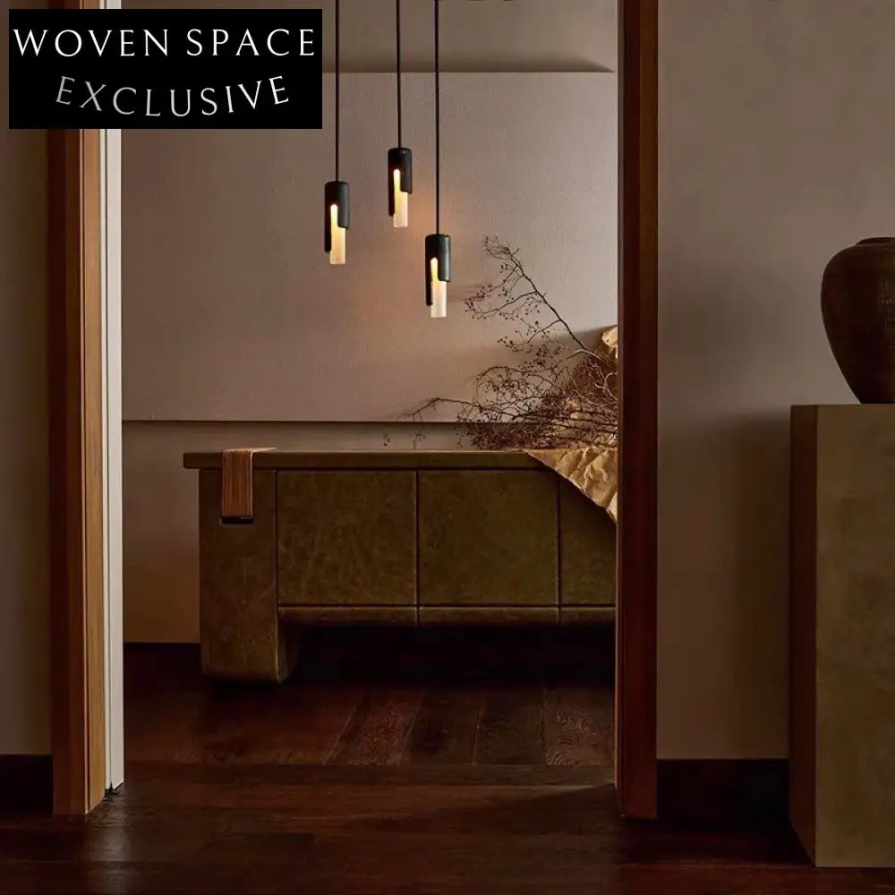 Nordic Luxury Natural Stone LED Pendant Chandelier for Living Dining Room