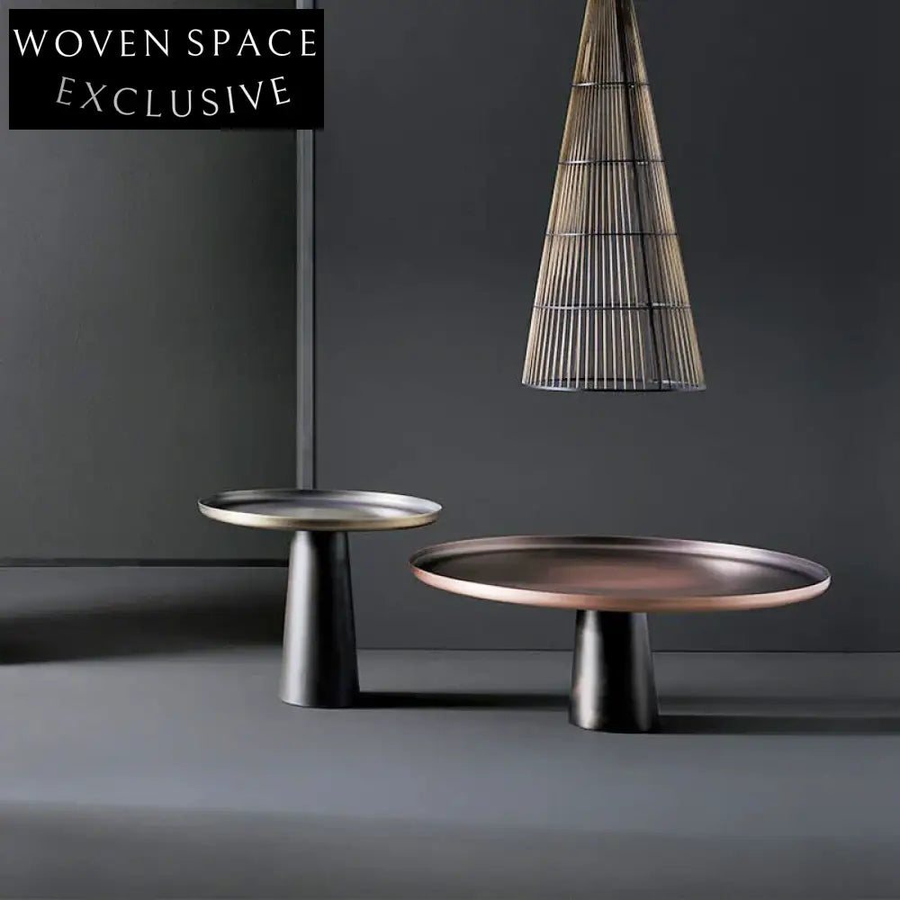 Nordic Luxury Round Metal Coffee Table for Hotel Home Living Room