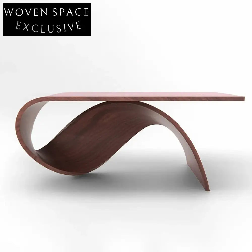 Nordic Luxury Solid Wood Walnut Finish Dining Table for Kitchens