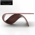 Nordic Luxury Solid Wood Walnut Finish Dining Table for Kitchens