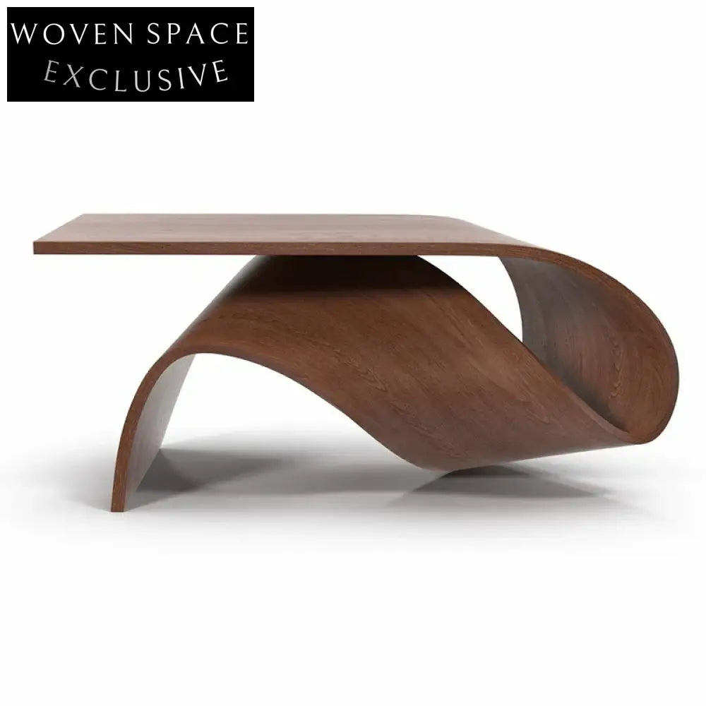 Nordic Luxury Solid Wood Walnut Finish Dining Table for Kitchens