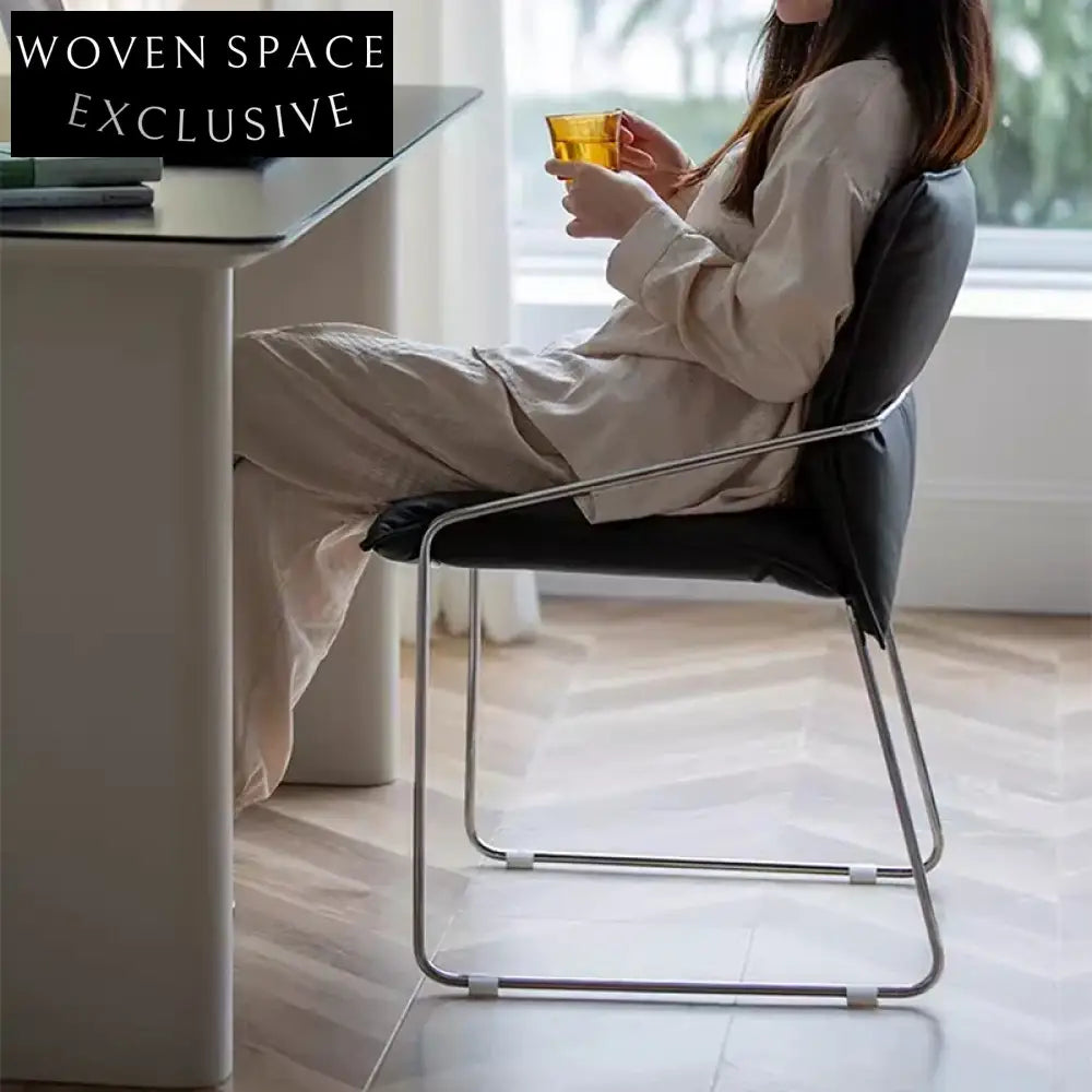 Nordic Minimalist Arm Accent Leisure Chair for Modern Living Rooms