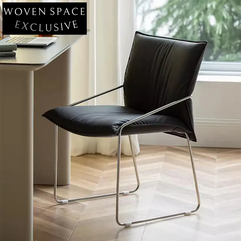 Nordic Minimalist Arm Accent Leisure Chair for Modern Living Rooms