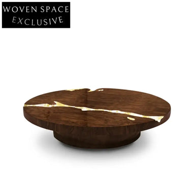 Nordic Minimalist Modern Round Living Room Density Board Light Luxury Coffee Table