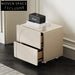 Nordic Minimalist Nightstand Cabinet with 2 Drawers for Bedroom Storage Table