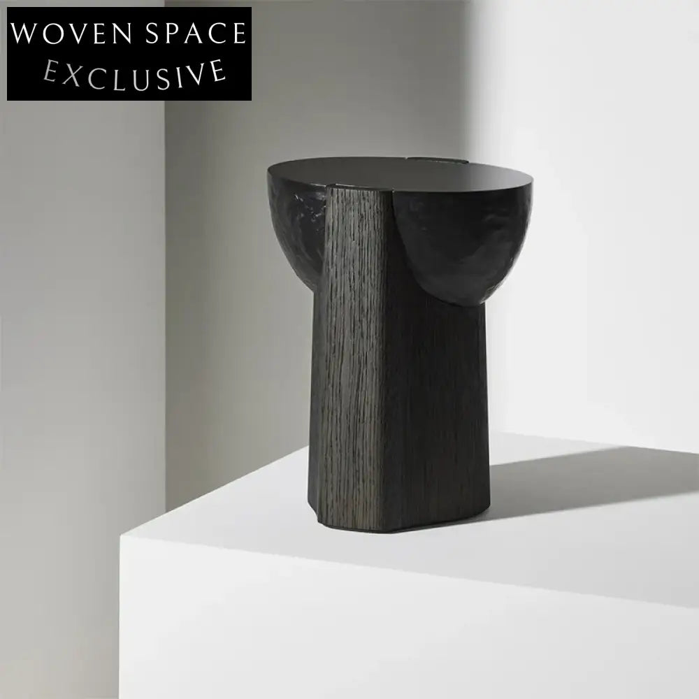 Nordic Minimalist Solid Ash Wood Sofa Bedside Side Table