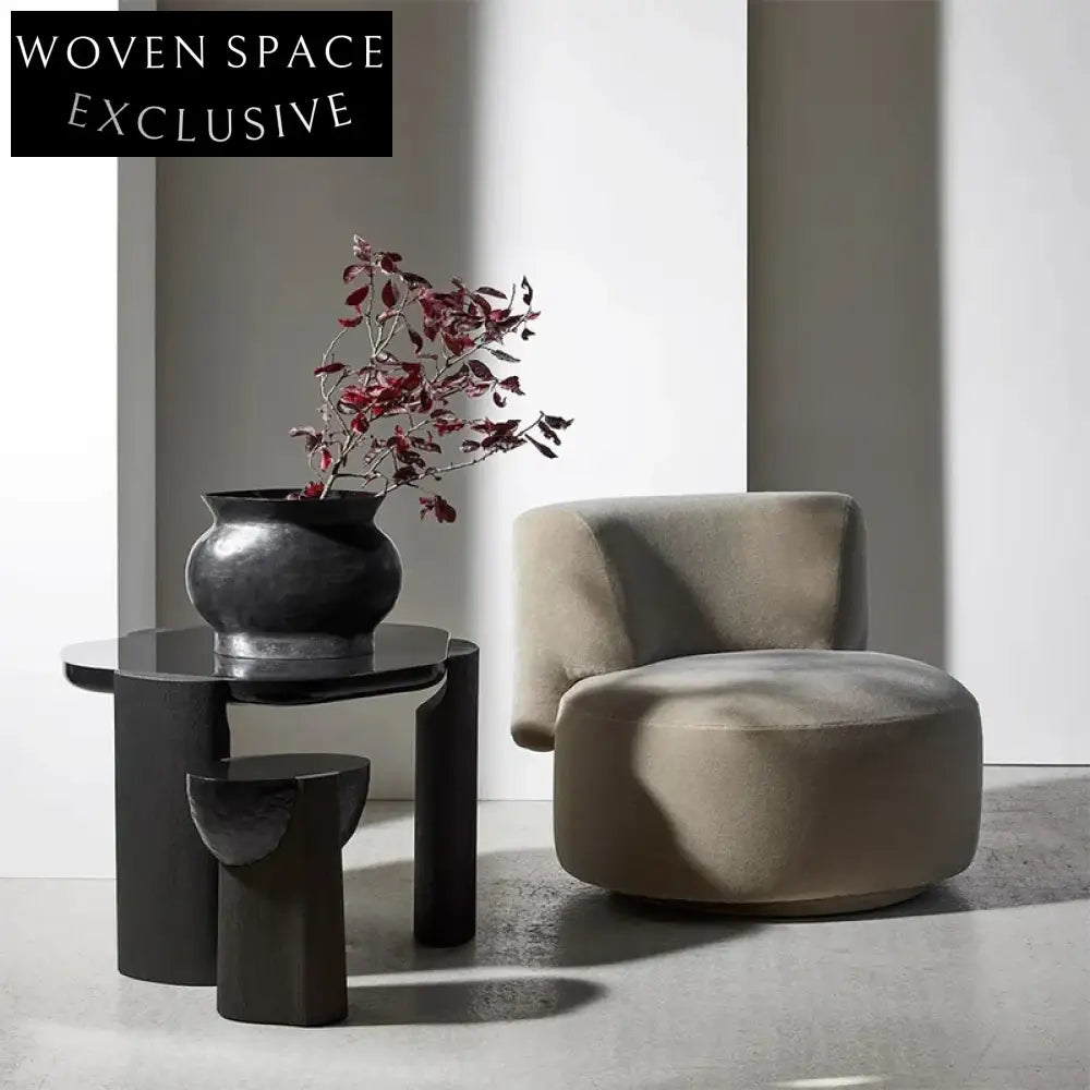 Nordic Minimalist Solid Ash Wood Sofa Bedside Side Table