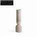Nordic Minimalist Travertine Cylindrical Candle Holder | Elegant Living Room Decor