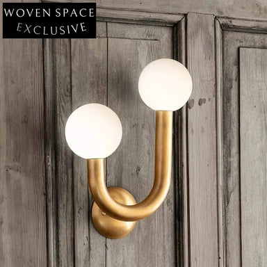 Nordic Minimalist U-Shape LED Golden Wall Sconce for Bedroom Living Room