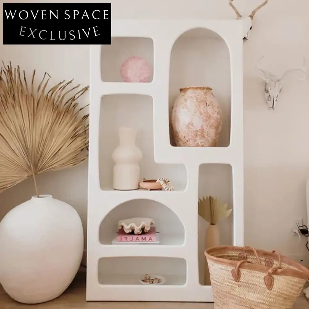 Nordic Minimalist Wabi-Sabi Cave Style Storage Display Cabinet