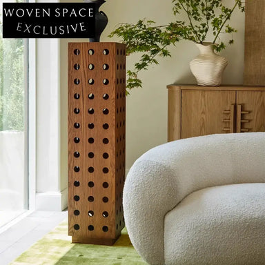 Nordic Minimalist Wooden Corner Flower Stand End Side Table Decor