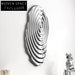 Nordic Modern Aesthetic Metal Stripe Scallop Irregular Wall Decor Art