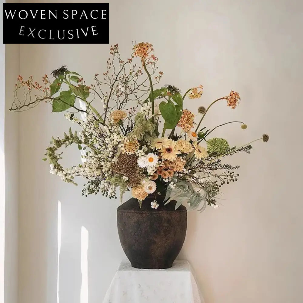 Nordic Modern Ceramic Flower Vase, Minimalist Tabletop Home Decor Accent