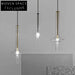 Nordic Modern Clear Glass Pendant Lighting for Dining Room, Living Space Chandelier
