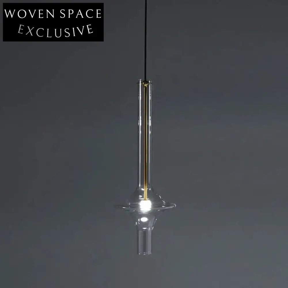 Nordic Modern Clear Glass Pendant Lighting for Dining Room, Living Space Chandelier