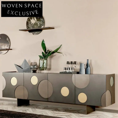 Nordic Modern Decorative Solid Wood Sideboard Cabinet Living Room Storage