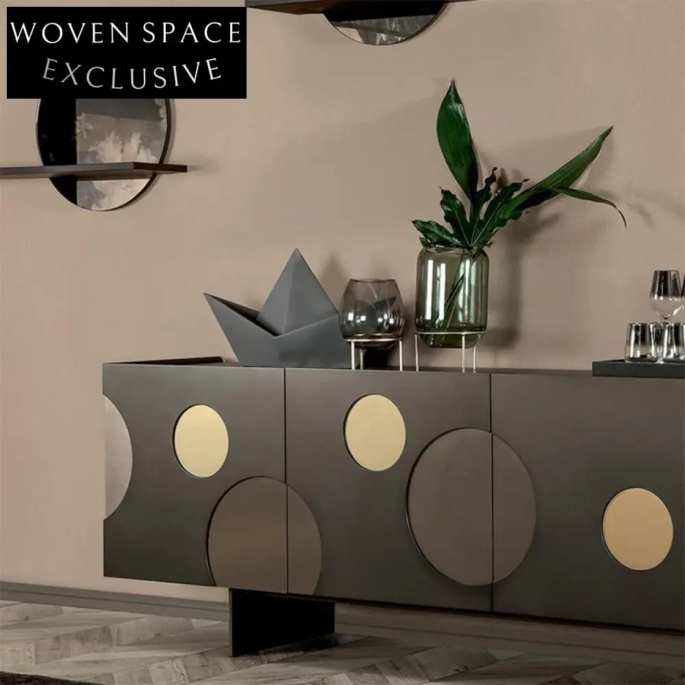 Nordic Modern Decorative Solid Wood Sideboard Cabinet Living Room Storage