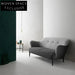 Nordic Modern Fabric Living Room Sofa, Small Apartment Comfortable Linen Couch
