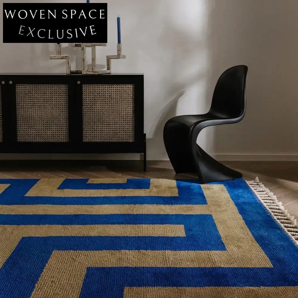 Nordic Modern Geometric Polyester Area Rug for Living Room Bedroom Decor