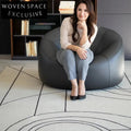 Nordic Modern Handmade Geometric Stripe Polyester Area Rug for Bedroom & Living Room