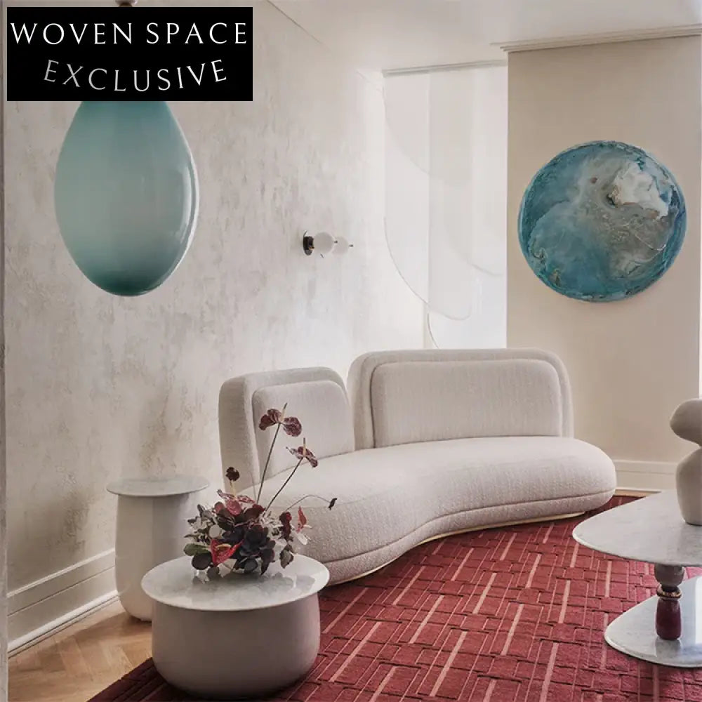 Nordic Modern Leisure Curved Velvet Fabric Single Living Room Sofa