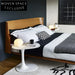 Nordic Modern Light Luxury Italian Leather Platform Bed for Master Bedroom