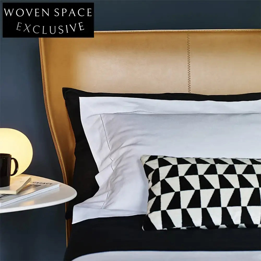 Nordic Modern Light Luxury Italian Leather Platform Bed for Master Bedroom