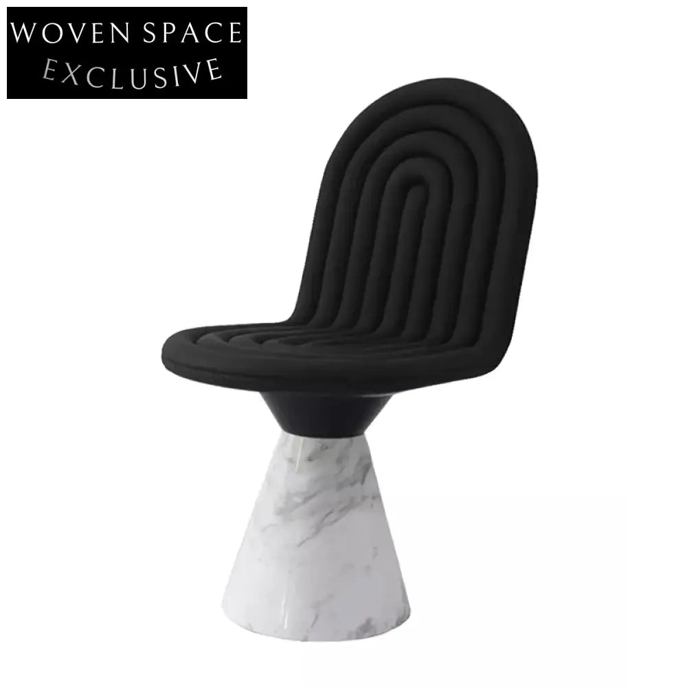 Nordic Modern Luxury Dining Chair with PU Leather and Natural Marble