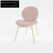 Nordic Modern Luxury Fabric Dining Chair with Metal Legs - Beetle Style