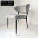 Nordic Modern Luxury Stainless Steel Dining Chair with Leather Seat for Home