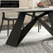 Nordic Modern Marble Slate Top 6-10 Seater X-Leg Dining Table