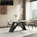 Nordic Modern Marble Slate Top 6-10 Seater X-Leg Dining Table