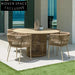 Nordic Modern Outdoor Rope Dining Set for Patio and Courtyard