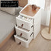 Nordic Modern Plastic Bedside Storage Cabinet for Living Room Bedroom