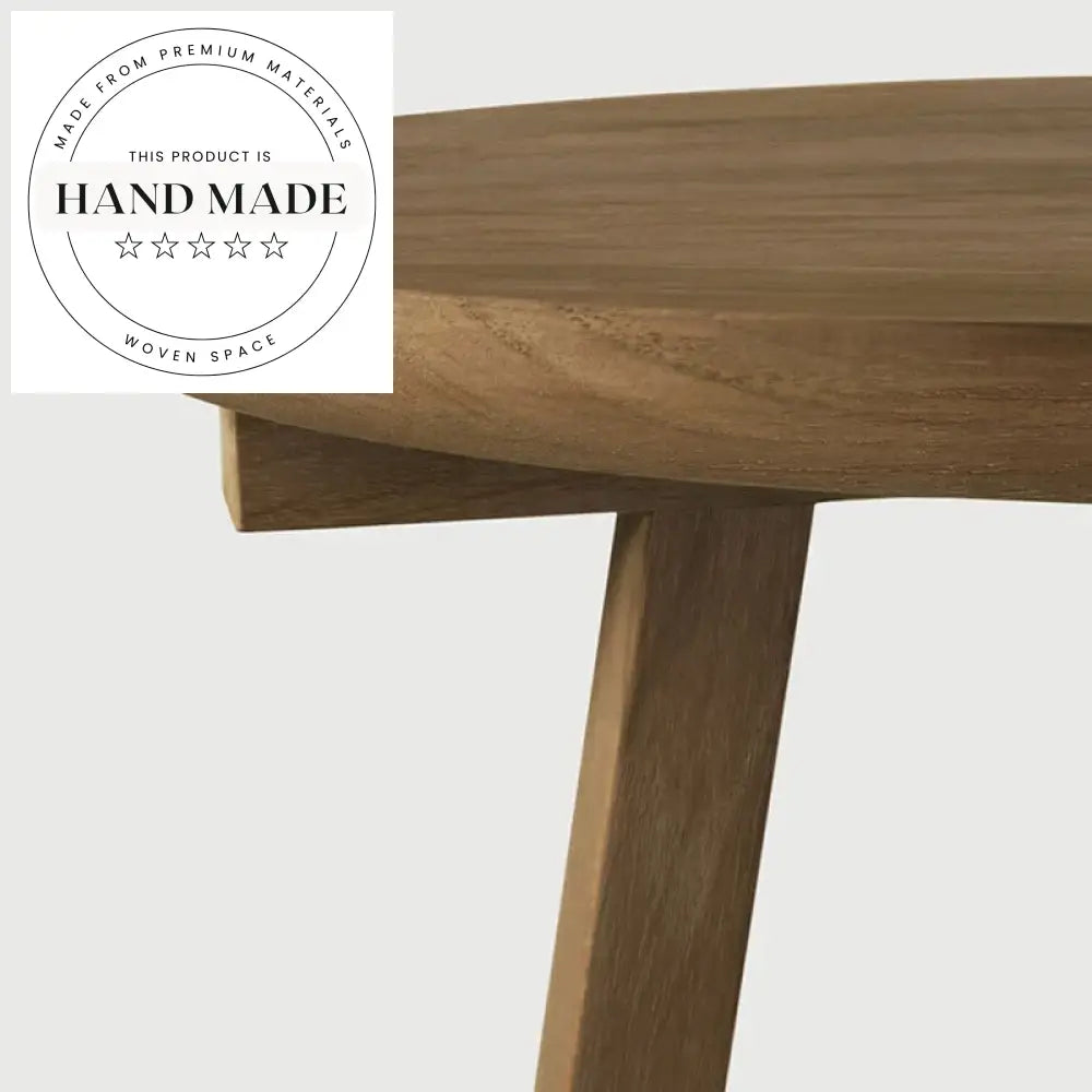 Nordic Modern Round Solid Wood Decorative Accent Side Table