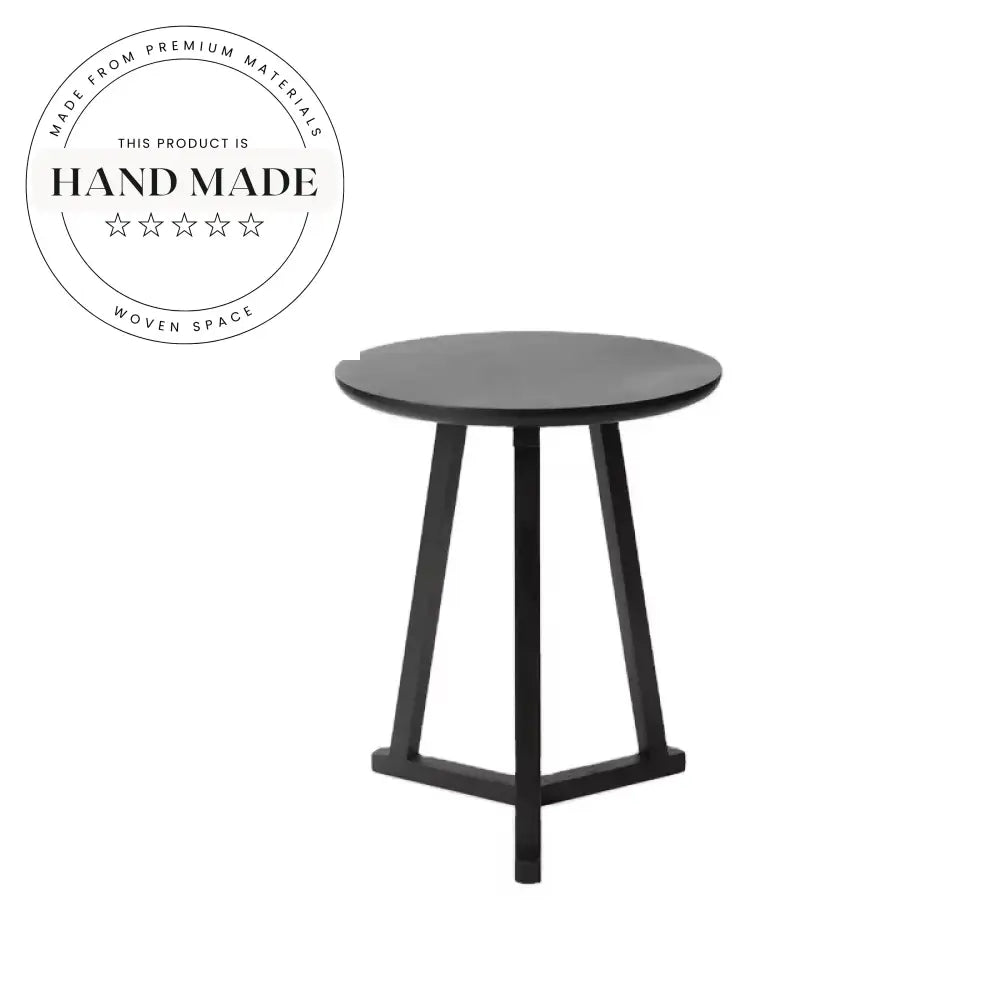 Nordic Modern Round Solid Wood Decorative Accent Side Table