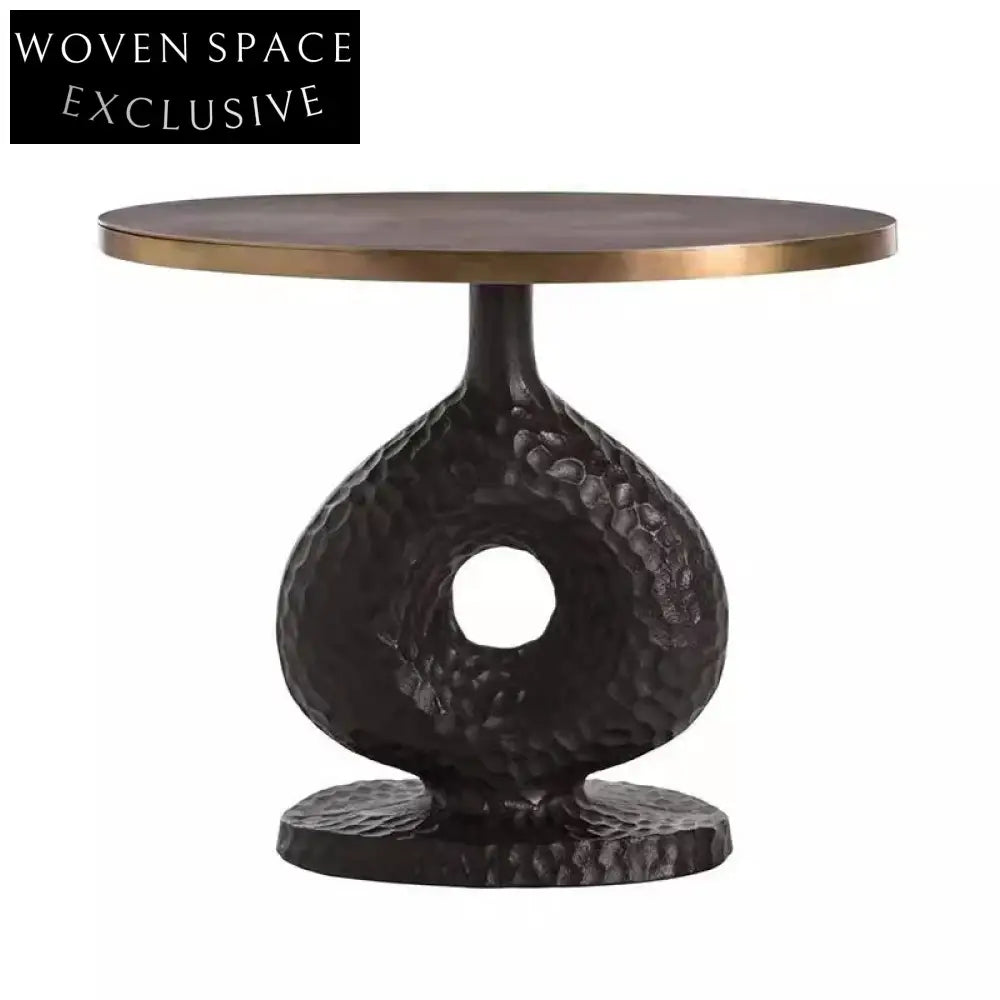 Nordic Modern Small Round Wooden Sofa Side Tea Corner Coffee Table