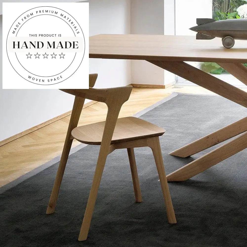 Nordic Modern Solid Ash Wood Armrest Banquet Restaurant Dining Chair