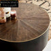 Nordic Modern Solid Pine Round Living Room Center Coffee Table