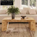 Nordic Modern Solid Wood Burl Veneer Square Living Room Coffee Table