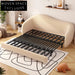 Nordic Modern Solid Wood Frame Fabric Folding Convertible Sleeper Sofa Bed