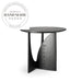 Nordic Modern Solid Wood Geometric Pedestal 50cm Round Side Table