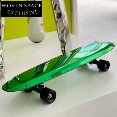 Nordic Modern Stainless Steel Skateboard Deck Wall Art for Living Room Decor