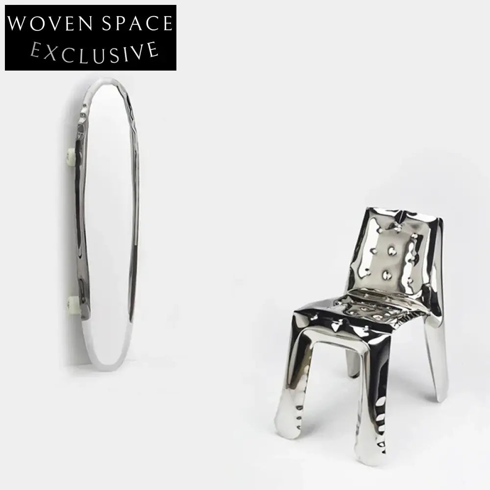 Nordic Modern Stainless Steel Skateboard Deck Wall Art for Living Room Decor