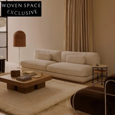 Nordic Modern Velvet Fabric Low Arm Sectional Sofa for Living Room