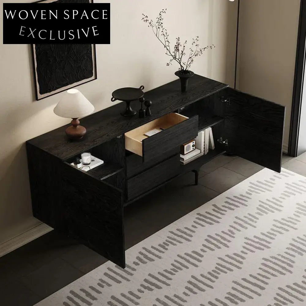 Nordic Modern Wood Sideboard Cabinet for Living Room Dining Kitchen Storage