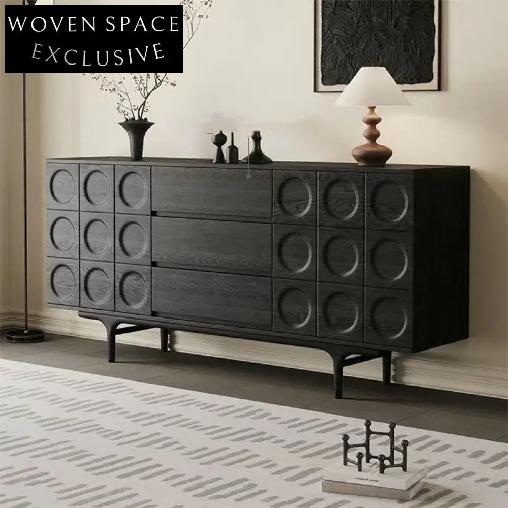 Nordic Modern Wood Sideboard Cabinet for Living Room Dining Kitchen Storage