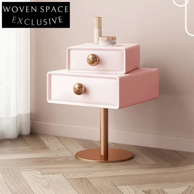 Nordic Modern Wooden Nightstand Bedside Table with Drawer for Bedroom